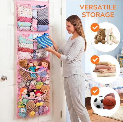 Cotton Over The Door Stuffed Animal Storage