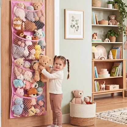 Cotton Over The Door Stuffed Animal Storage