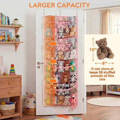 Cotton Over The Door Stuffed Animal Storage