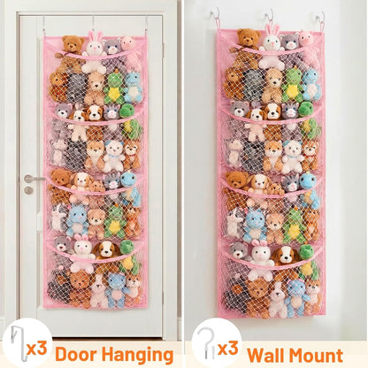Cotton Over The Door Stuffed Animal Storage