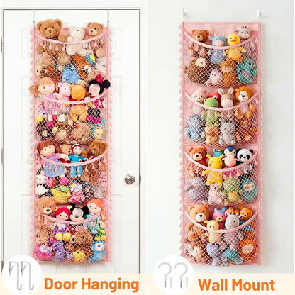 Cotton Over The Door Stuffed Animal Storage