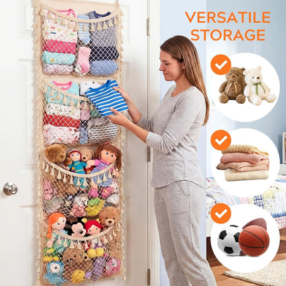 Cotton Over The Door Stuffed Animal Storage