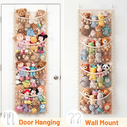 Cotton Over The Door Stuffed Animal Storage