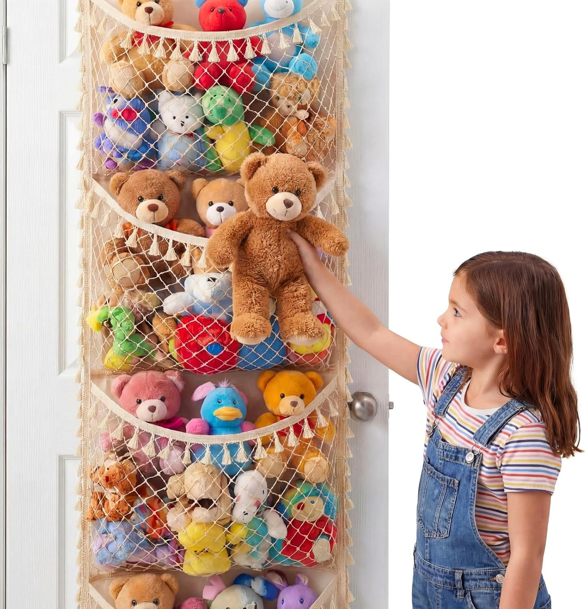 Cotton Over The Door Stuffed Animal Storage
