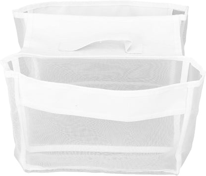 Large Capacity Bath Toy Storage Bag, Mesh Bathtub Toy Organizer with Suction Cup, MoldFree Bath Holder for Kids Room, Laundry Room, Bathroom, Easy Access & Quick Dry