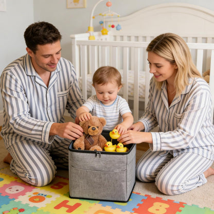 Toy Storage Organizer Washable Foldable with Zipper