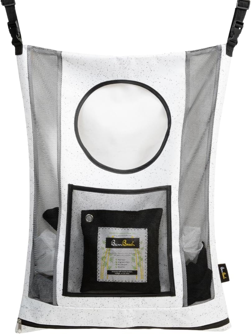 AIR PURIFYING & ODOR ELIMINATING Small Hamper for Specialty Loads - Hanging Laundry Hamper Bag - Nursery Hamper & Potty Training Kids Hamper - Hanging Hamper - Over the Door Laundry Hamper