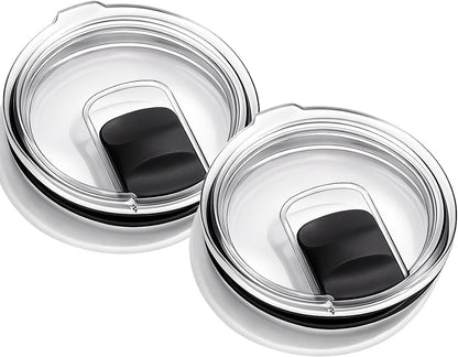4 Pack Tumbler Lid Replacement for YETI 20oz Tumbler, BPA Free | For YETI 16 oz Pints, 10/24 oz Mugs and 10 oz Lowball, Spill Proof Magnetic Slider Lid Replacement