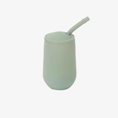Preschool Feeding Set 24m+ (Sage) Happy Mat + Happy Utensils + Happy Cup + Straw Training System Toddler Essentials