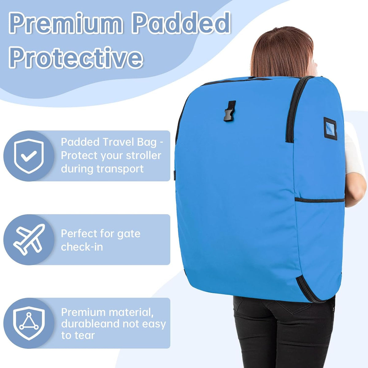 Padded Car Seat Travel Bag Compatible with Doona Car Seat Stroller