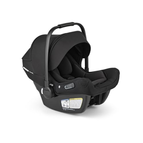 Fox 5 Renew Full Size All Terrain Stroller in Black and Turtle Air Shield by Nuna Car Seat