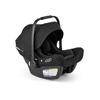 Fox 5 Renew Full Size All Terrain Stroller in Black and Turtle Air Shield by Nuna Car Seat