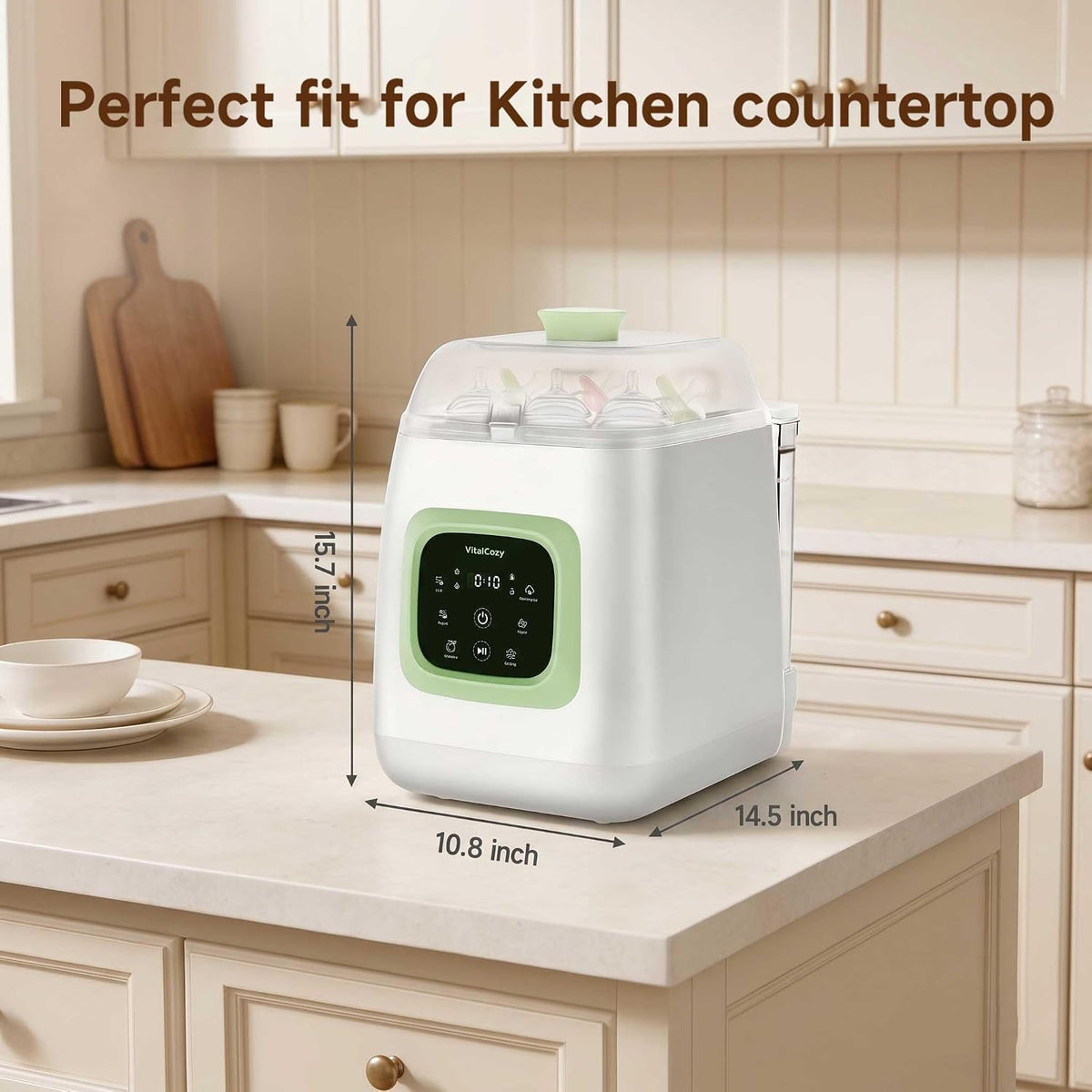 Upgraded 4-in-one Baby Bottle Washer, Sterilizer, Dryer and Storage Machine