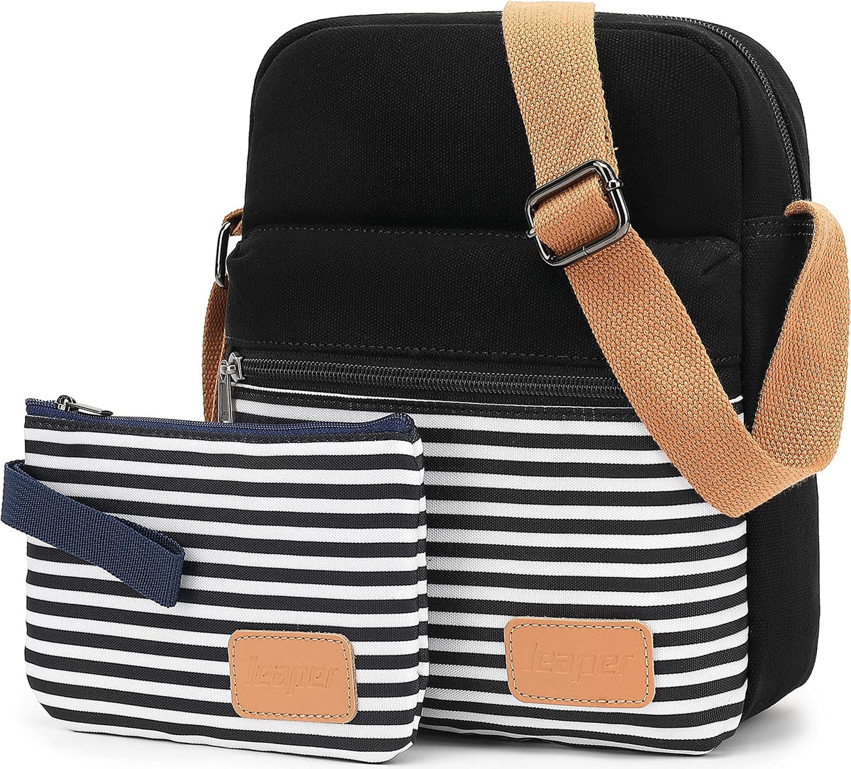 Girls Crossbody Purses for Kids 2 PCS Cross Body Bag Women Messenger Bag Girls Canvas Bag Cross Body Purse Set - Colors B