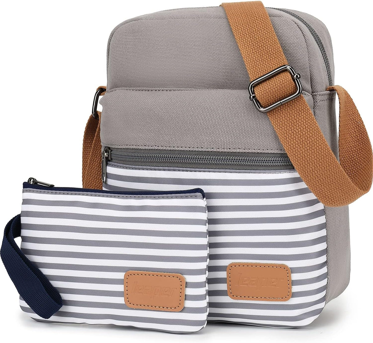 Girls Crossbody Purses for Kids 2 PCS Cross Body Bag Women Messenger Bag Girls Canvas Bag Cross Body Purse Set - Colors B