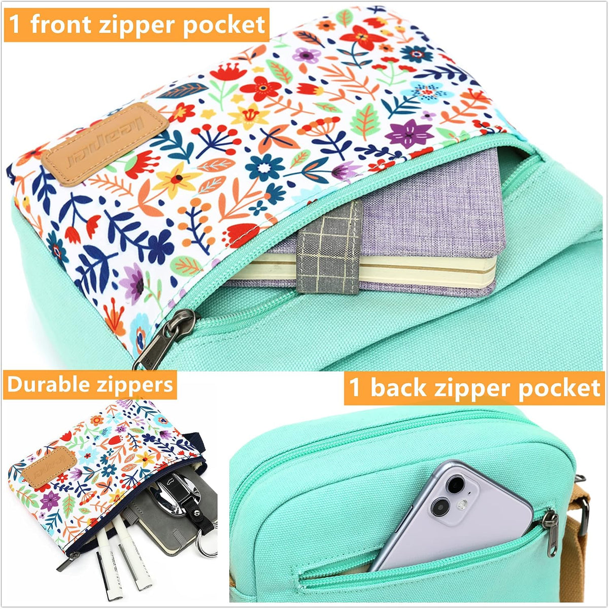 Girls Crossbody Purses for Kids 2 PCS Cross Body Bag Women Messenger Bag Girls Canvas Bag Cross Body Purse Set - Colors B