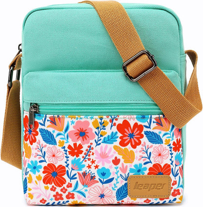 Girls Crossbody Purses for Kids 2 PCS Cross Body Bag Women Messenger Bag Girls Canvas Bag Cross Body Purse Set - Colors B