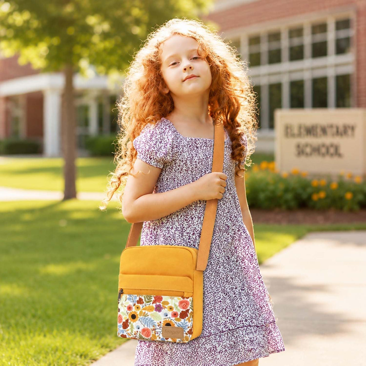 Girls Crossbody Purses for Kids 2 PCS Cross Body Bag Women Messenger Bag Girls Canvas Bag Cross Body Purse Set - Colors B