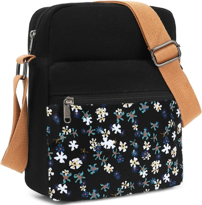 Girls Crossbody Purses for Kids 2 PCS Cross Body Bag Women Messenger Bag Girls Canvas Bag Cross Body Purse Set - Colors B