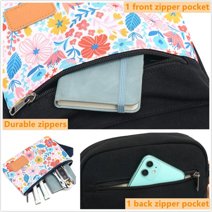 Girls Crossbody Purses for Kids 2 PCS Cross Body Bag Women Messenger Bag Girls Canvas Bag Cross Body Purse Set - Colors B