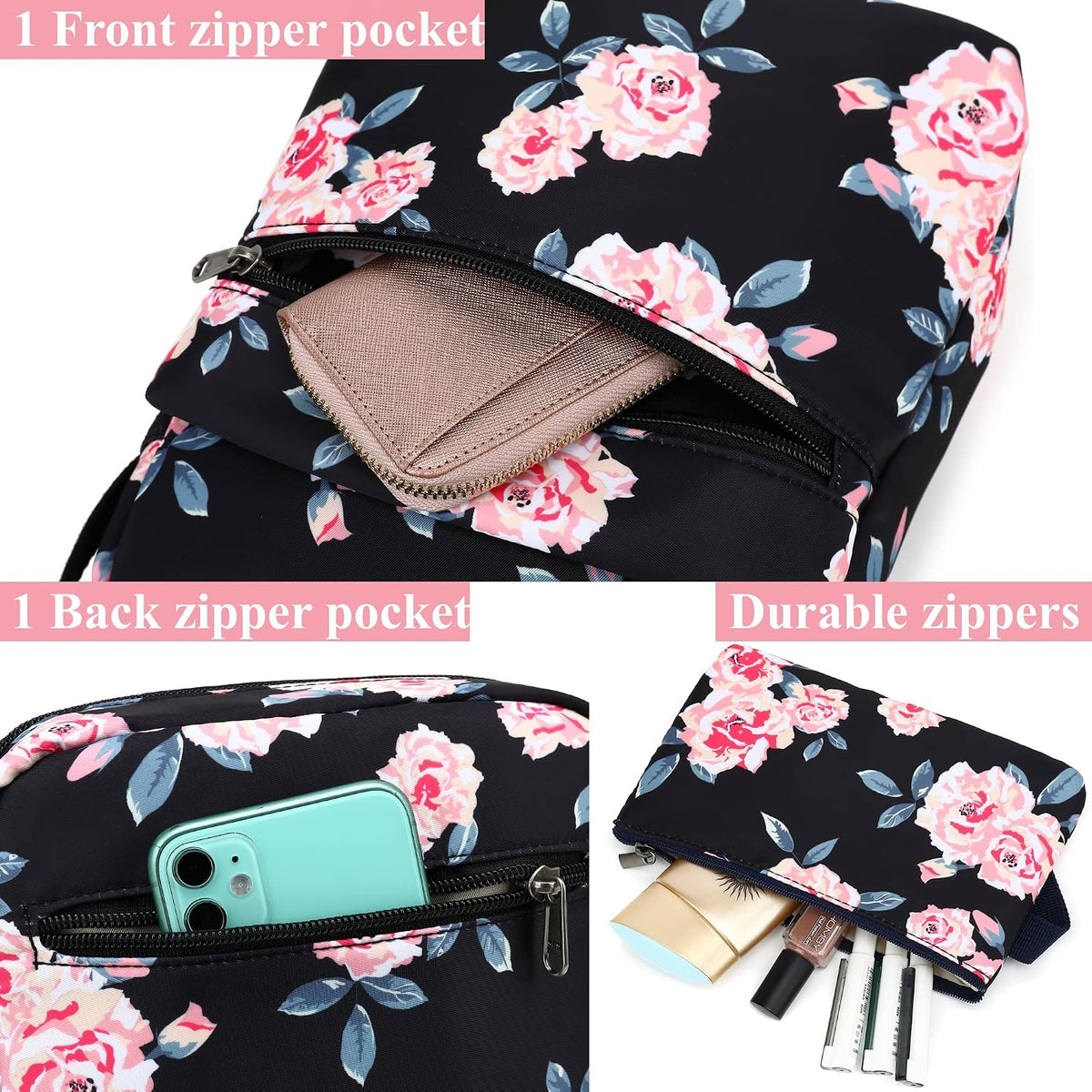 Girls Crossbody Purses for Kids 2 PCS Cross Body Bag Women Messenger Bag Girls Canvas Bag Cross Body Purse Set - Colors B