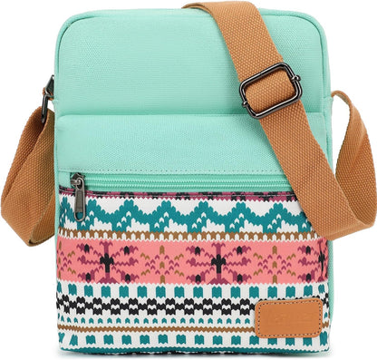 Girls Crossbody Purses for Kids 2 PCS Cross Body Bag Women Messenger Bag Girls Canvas Bag Cross Body Purse Set - Colors B