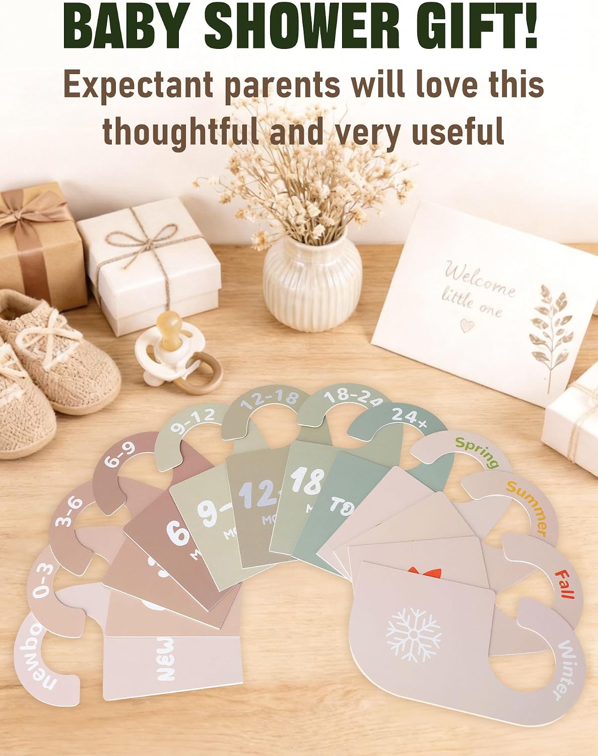 12 Pack Baby Closet Dividers, Durable-Sided Baby Size Closet Dividers