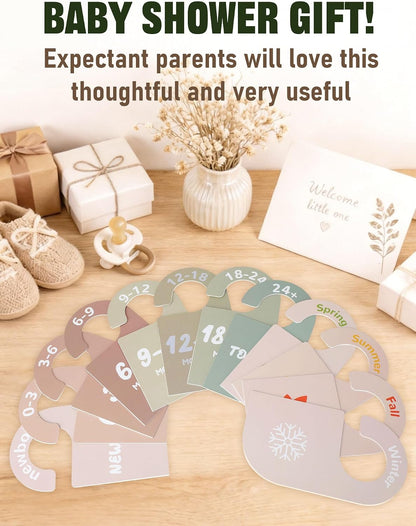 12 Pack Baby Closet Dividers, Durable-Sided Baby Size Closet Dividers