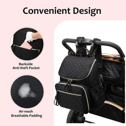 Lightweight Diaper Bag Backpack, Medium