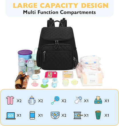 Lightweight Diaper Bag Backpack, Medium