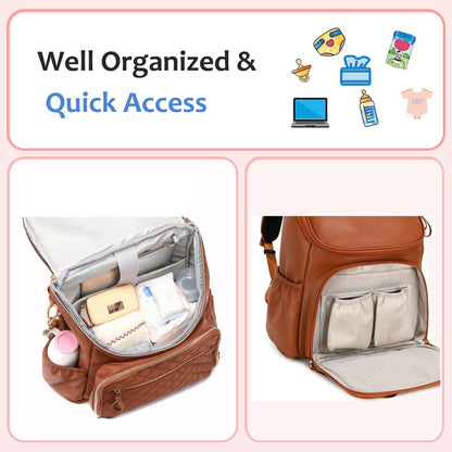 Lightweight Diaper Bag Backpack, Medium