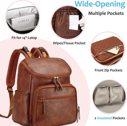 Lightweight Diaper Bag Backpack, Medium