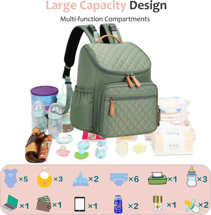 Lightweight Diaper Bag Backpack, Medium