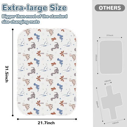 Baby Diaper Changing Pad, 31.5" x 21.5" Extra Large Portable Changing Mat