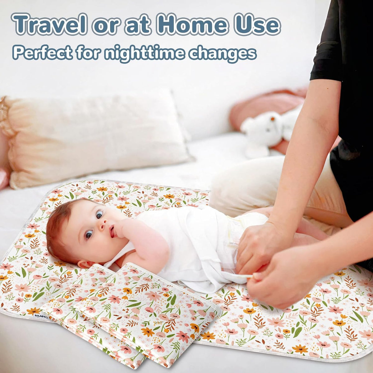 Baby Diaper Changing Pad, 31.5" x 21.5" Extra Large Portable Changing Mat