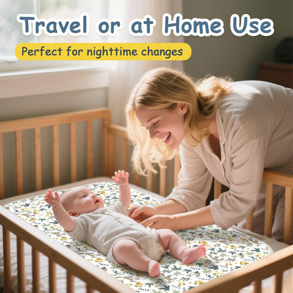 Baby Diaper Changing Pad, 31.5" x 21.5" Extra Large Portable Changing Mat