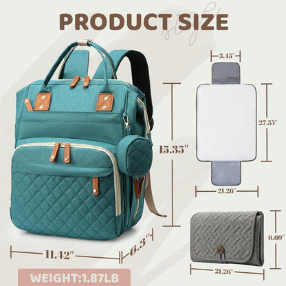 Diaper Bag Backpack-Multifunction Travel Baby Diaper Bag with Changing Pad