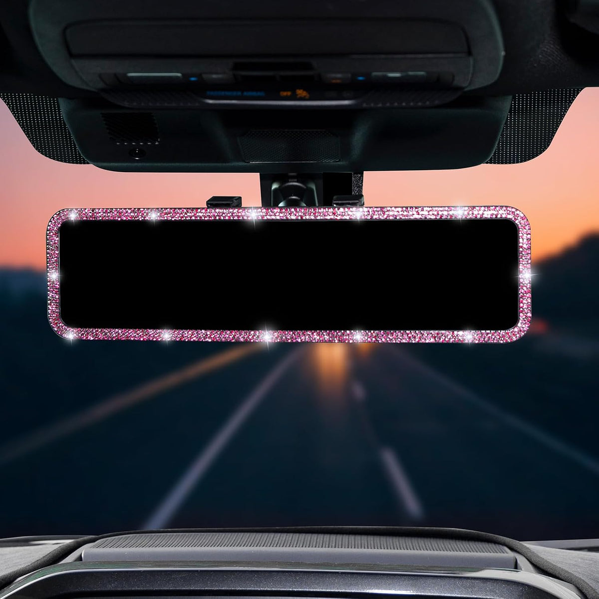Panoramic Rear View Mirror, 12 Inch Wide Angle Clip On Mirror