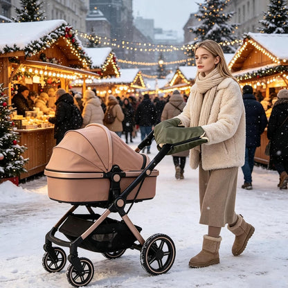 Stroller Hand Muff - Universal Waterproof Warm Windproof Fleece Sturdy