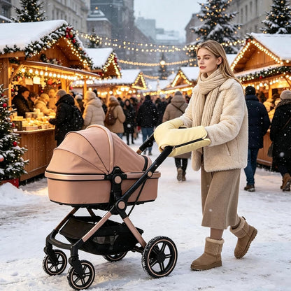Stroller Hand Muff - Universal Waterproof Warm Windproof Fleece Sturdy