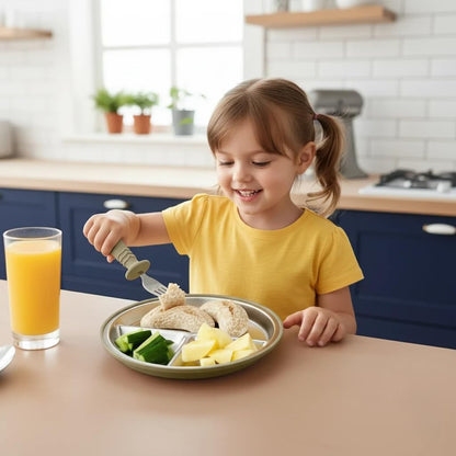 8PCS Baby Feeding Set & 6 Pack Silicone Baby Spoons and Fork Feeding Set