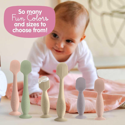 Travel Baby Diaper Cream Spatula with Protective Travel Case (Ivory)