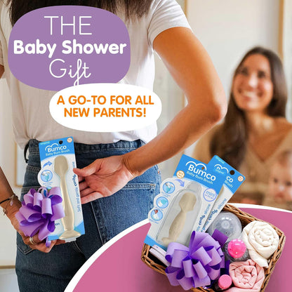 Travel Baby Diaper Cream Spatula with Protective Travel Case (Ivory)