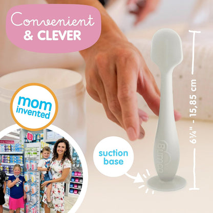 Travel Baby Diaper Cream Spatula with Protective Travel Case (Ivory)