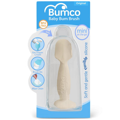 Travel Baby Diaper Cream Spatula with Protective Travel Case (Ivory)