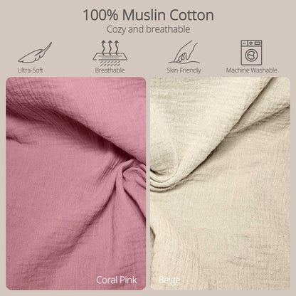 Muslin Baby Changing Pad with 2 Pack Covers