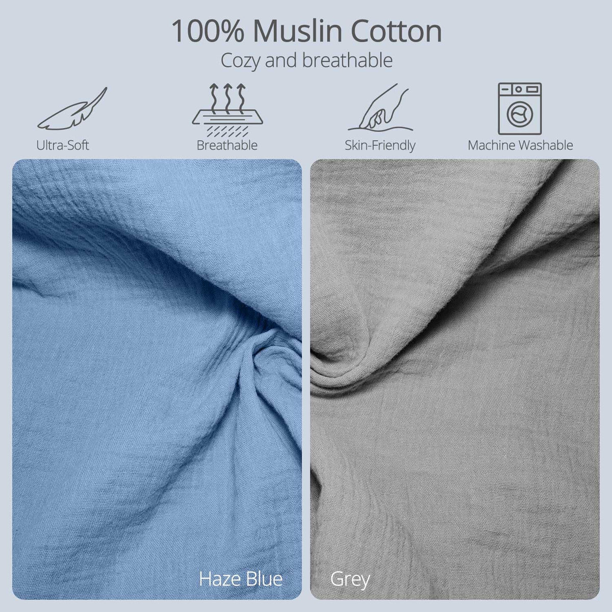 Muslin Baby Changing Pad with 2 Pack Covers