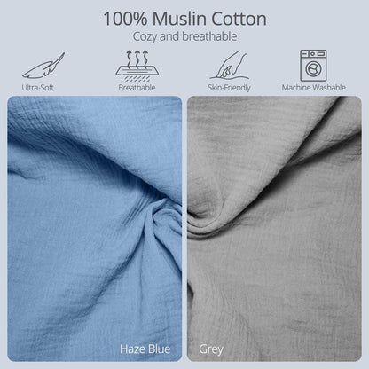Muslin Baby Changing Pad with 2 Pack Covers