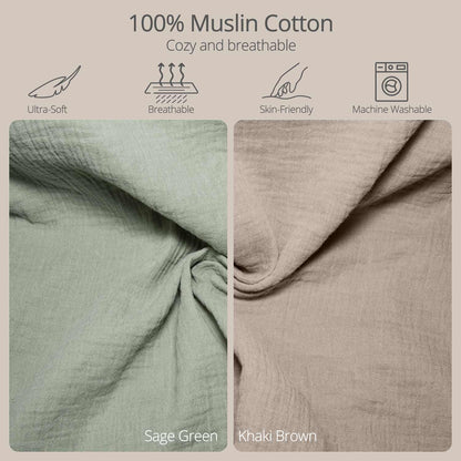 Muslin Baby Changing Pad with 2 Pack Covers