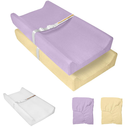 Muslin Baby Changing Pad with 2 Pack Covers